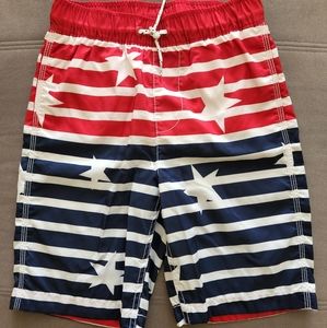 Gap Boys' Patriotic 4th of July Stars & Stripes Swim Trunks - XL (14-16)